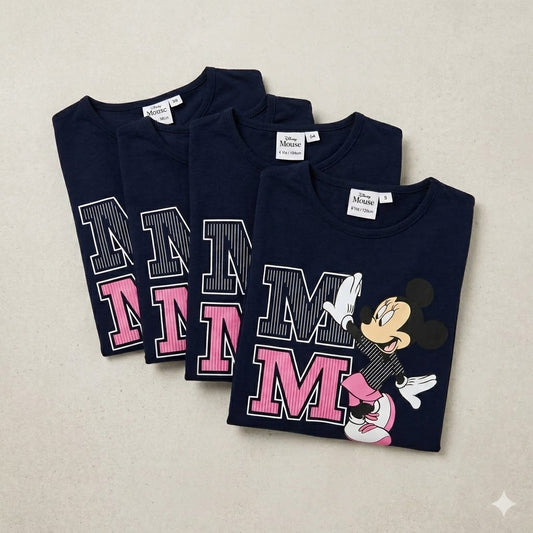 Disney Minnie Navy Kinderlangarmshirt, Oberteil 3 - 8 Jahre / 98 - 128 cm