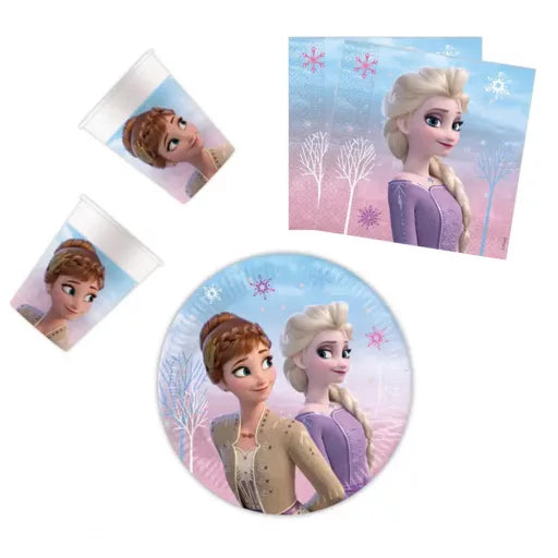 Disney Eiskönigin Wind Party-Set mit 36 Teilen, 20 cm Teller