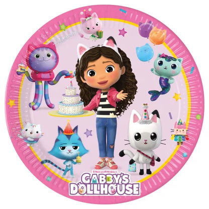 Gabby Dollhouse Tischset Geburtstag Tischdecke ,Teller Serviertten