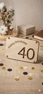 Das originelle Geldgeschenk Holzwallet Happy Birthday